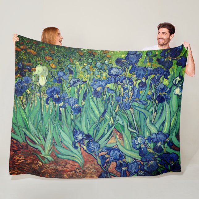 Van Gogh Art Irises Fleecedecke (Beispiel)