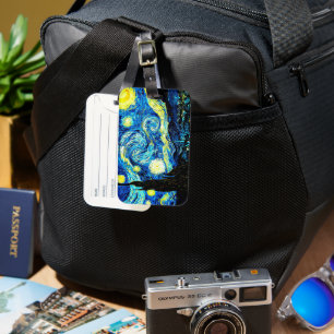 Van Gogh Art, Starry Night, berühmtes Bild Gepäckanhänger