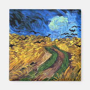 Van Gogh art: Wheatfield mit Crows Magnet