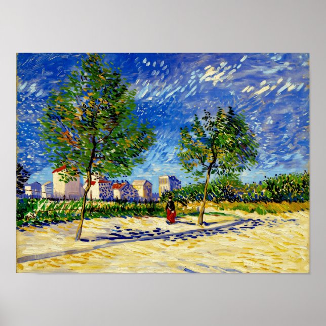Van Gogh Außenbezirke von Paris Poster (Vorne)