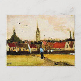 Van Gogh - Aussicht auf Den Haag mit der Neuen Kir Postkarte