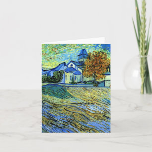 Van Gogh - Aussicht auf die Kirche von Saint Paul Karte