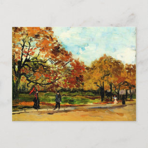 Van Gogh - Aussicht auf einen Park in Paris  Postkarte