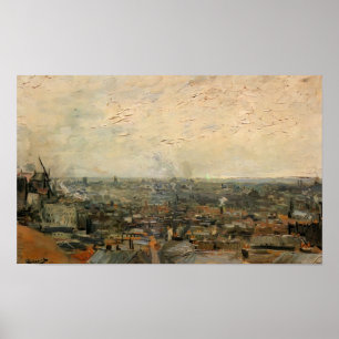 Van Gogh - Aussicht auf Paris vom Montmartre Poster