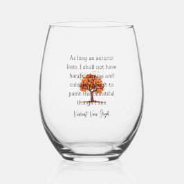 Van Gogh Autumn Quote Decor For Home Weinglas Ohne Stiel
