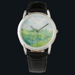 Van Gogh. Auvers für grüne Weizenfelder. Impressio Armbanduhr<br><div class="desc">Van Gogh "Green Wheat Fields,  Auvers" Uhr.</div>