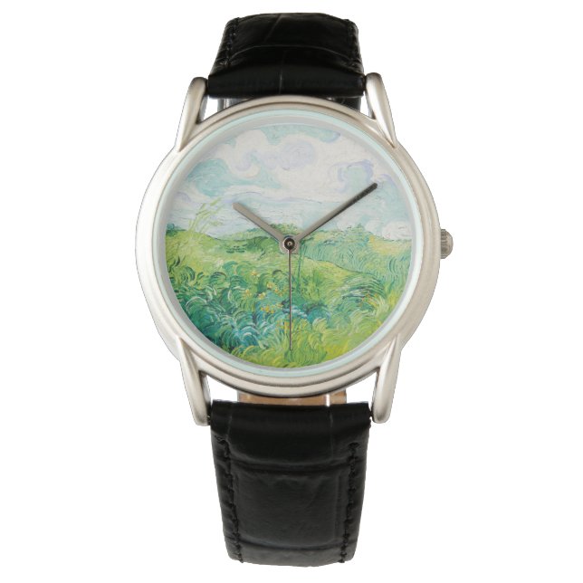 Van Gogh. Auvers für grüne Weizenfelder. Impressio Armbanduhr (Vorderseite)
