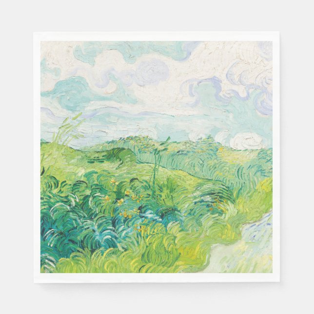 Van Gogh. Auvers für grüne Weizenfelder. Impressio Serviette (Vorderseite)