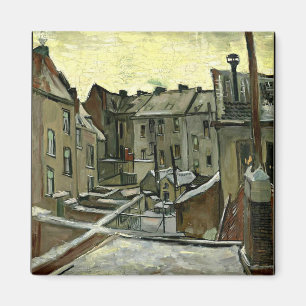 Van Gogh - Backyards in Antwerpen Magnet
