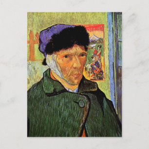 van Gogh Bandaged Ear Postcard Postkarte