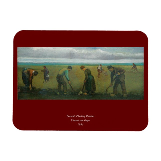 Van Gogh Bauern oder Bauern, die Kartoffeln Magnet (Horizontal)
