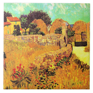 Van Gogh - Bauernhof in der Provence Fliese