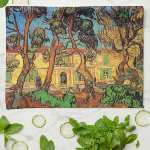 Van Gogh Bäume im Garten, Krankenhaus Saint-Paul Geschirrtuch