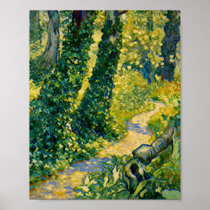 Van Gogh Bäume mit Efeu St Paul Krankenhaus Poster