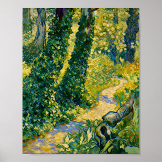 Van Gogh Bäume mit Efeu St Paul Krankenhaus Poster