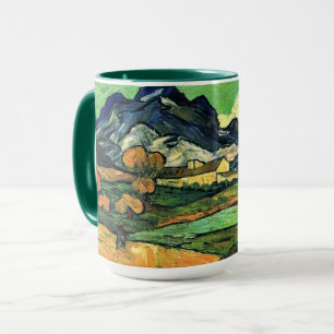 Van Gogh - Berg Gaussier mit Mas de Saint-Paul Tasse