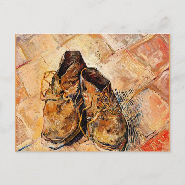 Van Gogh berühmte Malerei, Schuhe, Postkarte (Vorderseite)