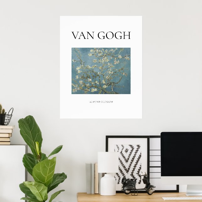 Van Gogh, berühmtes Gemälde Mandelblüte   Poster (Heimbüro)