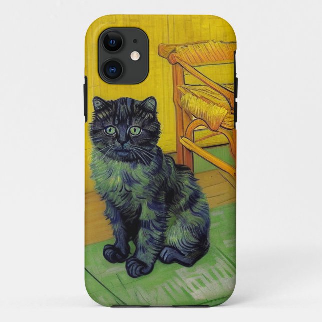 Van Gogh Black Cat Case-Mate iPhone Hülle (Rückseite)
