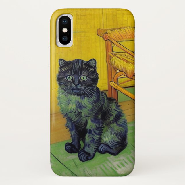 Van Gogh Black Cat Case-Mate iPhone Hülle (Rückseite)