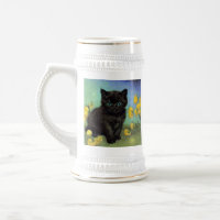 Van Gogh Black Cat Gelbe Blumen