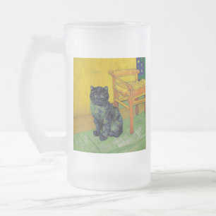 Van Gogh Black Cat Mattglas Bierglas