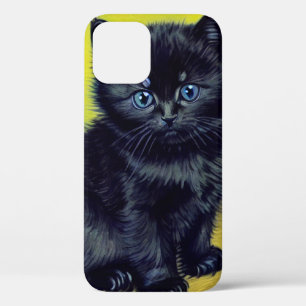 Van Gogh Black Cat Purple Flowers Case-Mate iPhone Hülle