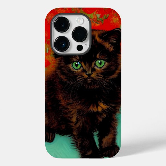 Van Gogh Black Cat Red Blume Case-Mate iPhone Hülle (Rückseite)