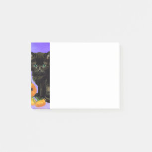 Van Gogh Black Kitten mit Sonnenblumen Post-it Klebezettel