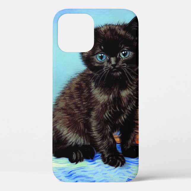 Van Gogh Black Kitten mit Yarn Case-Mate iPhone Hülle (Rückseite)