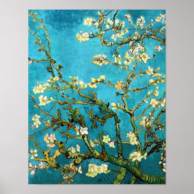 Van Gogh Blossomation Almond Tree Kunstvoll wander Poster (Vorne)