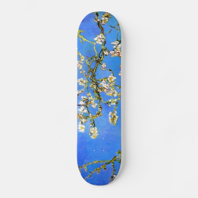 Van Gogh: Blühende Mandel-Baumaste Skateboard (Vorderseite)