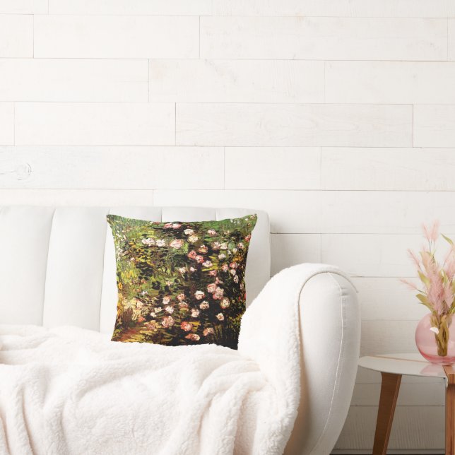 Van Gogh - blühende Rose Bush Kissen (Liege)