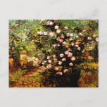 Van Gogh - blühende Rose Bush Postkarte<br><div class="desc">Blooming Rose Bush,  Fine Art Malerei von Vincent van Gogh</div>