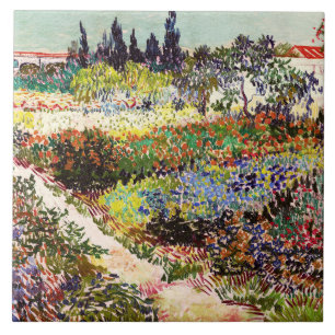 Van Gogh blühender Garten in Arles Florale Kunst Fliese