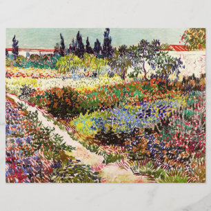 Van Gogh Blühender Garten in Arles Florale Kunst Flyer