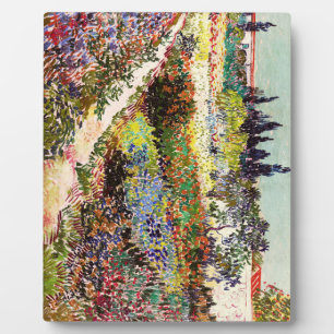 Van Gogh Blühender Garten in Arles Florale Kunst Fotoplatte