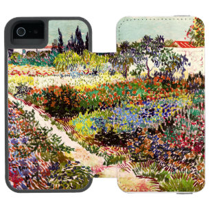 Van Gogh blühender Garten in Arles Florale Kunst Incipio Watson™ iPhone 5 Geldbörsen Hülle
