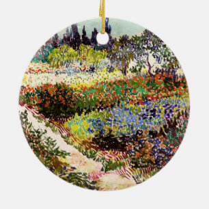 Van Gogh Blühender Garten in Arles Florale Kunst Keramik Ornament