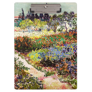 Van Gogh blühender Garten in Arles Florale Kunst Klemmbrett