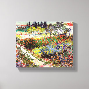 Van Gogh Blühender Garten in Arles Florale Kunst Leinwanddruck