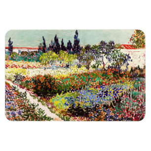 Van Gogh Blühender Garten in Arles Florale Kunst Magnet