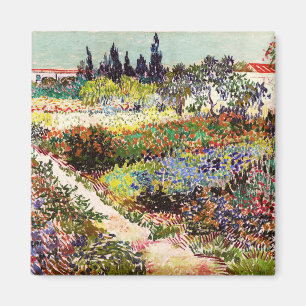 Van Gogh blühender Garten in Arles Florale Kunst Magnet
