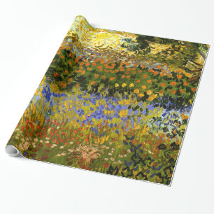 Van Gogh - Blühender Garten in Arles Geschenkpapier