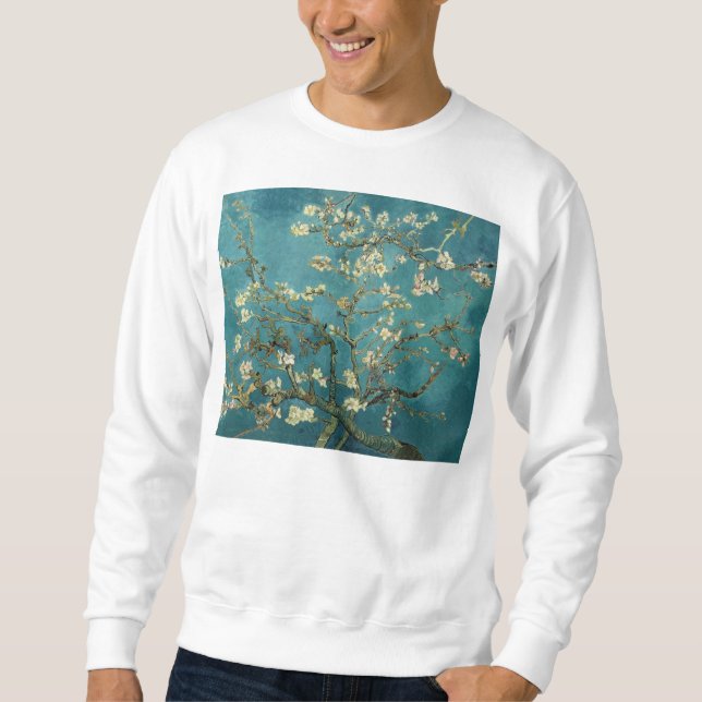 Van Gogh - blühender Mandelbaum Sweatshirt (Vorderseite)