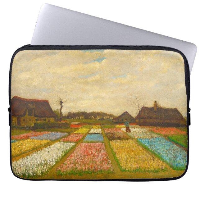 Van Gogh Blume Beds in Holland Laptopschutzhülle (Vorderseite)