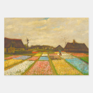 Van Gogh Blume Betten, Bauernhof und Rose Geschenkpapier Set