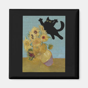 Van Gogh Blume Cat Sunflowers Magnet