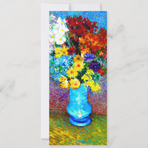 Van Gogh-Blume in einer Blauen Vase Einladung