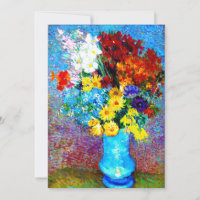Van Gogh-Blume in einer Blauen Vase